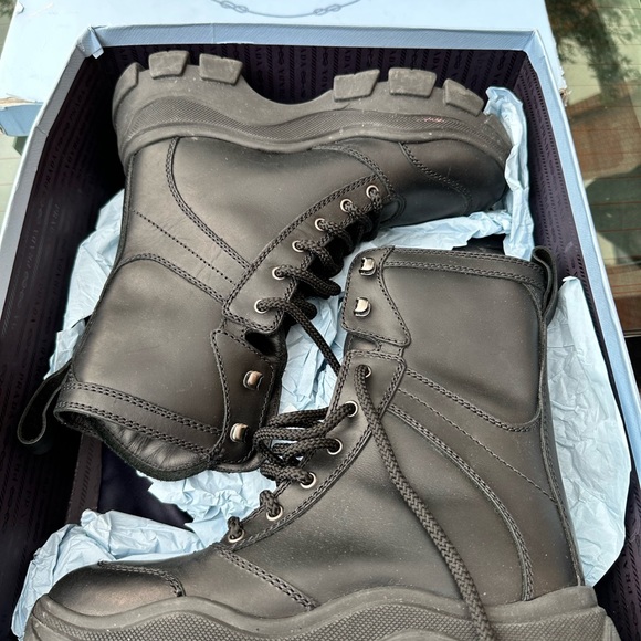 Prada Combat Boot - Black WOMENS 39.5 (US 9.5) - Picture 5 of 12